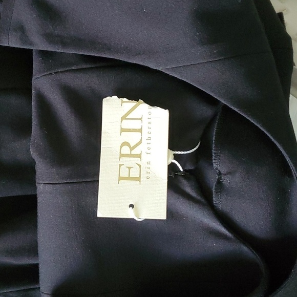 NWT Anthropologie brand Erin Featherston black formal dress gold lace size 2 - Picture 8 of 8